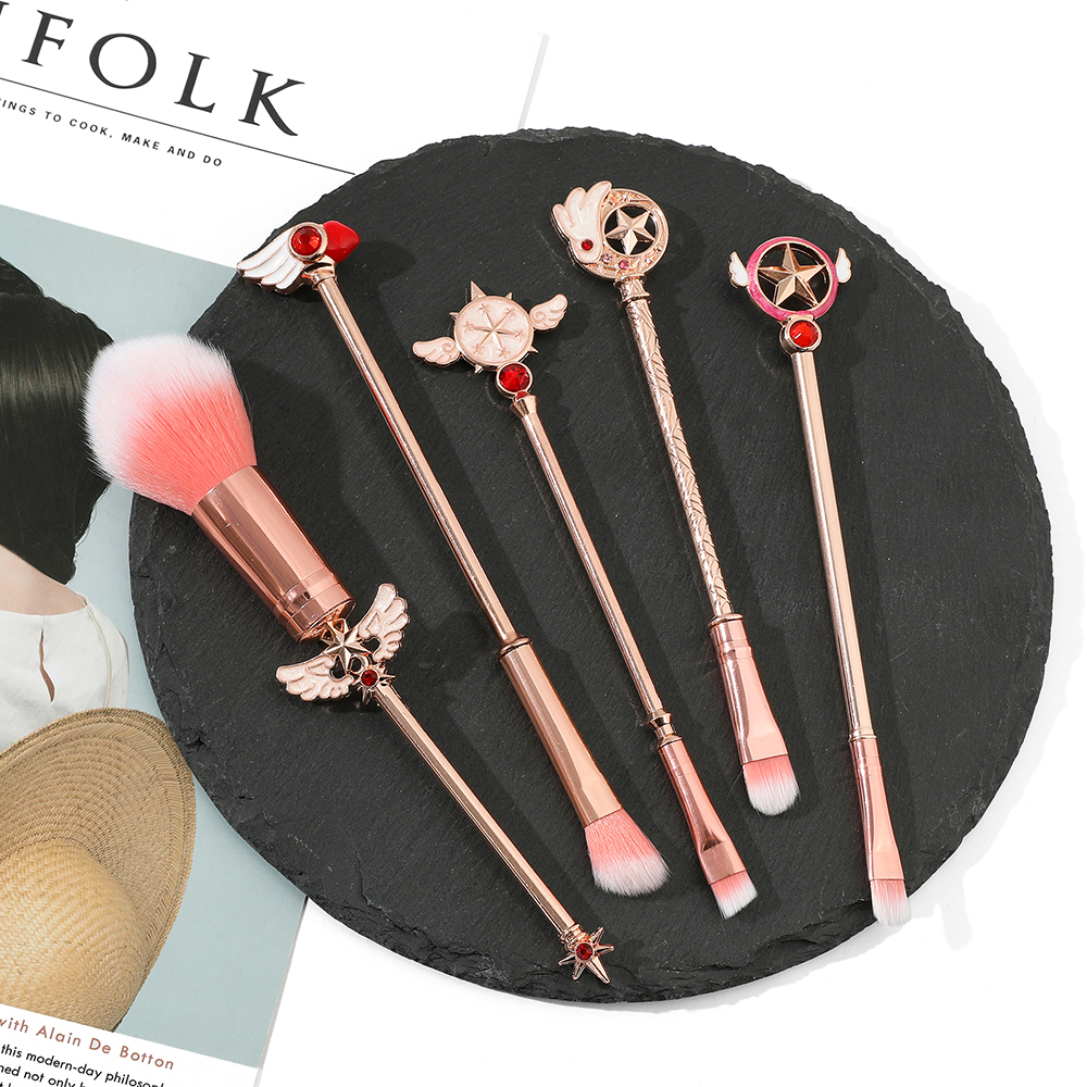 Sailor Moon Makeup Brushes Set - Beauty Makeup Foundation avaliação e preço
