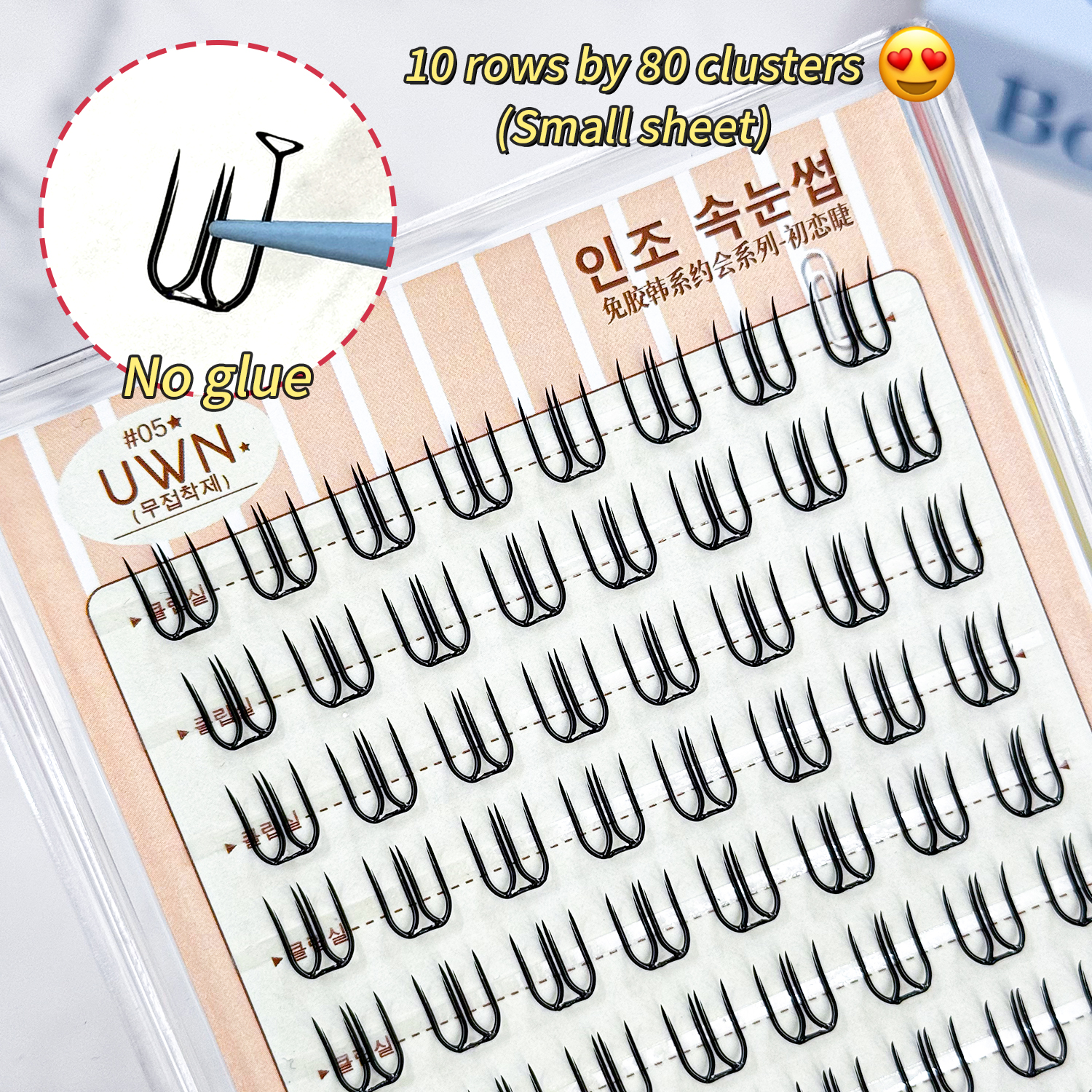 10 Rows Large-Capacity Glue-Fr - False Eyelashes Natural avaliação e preço