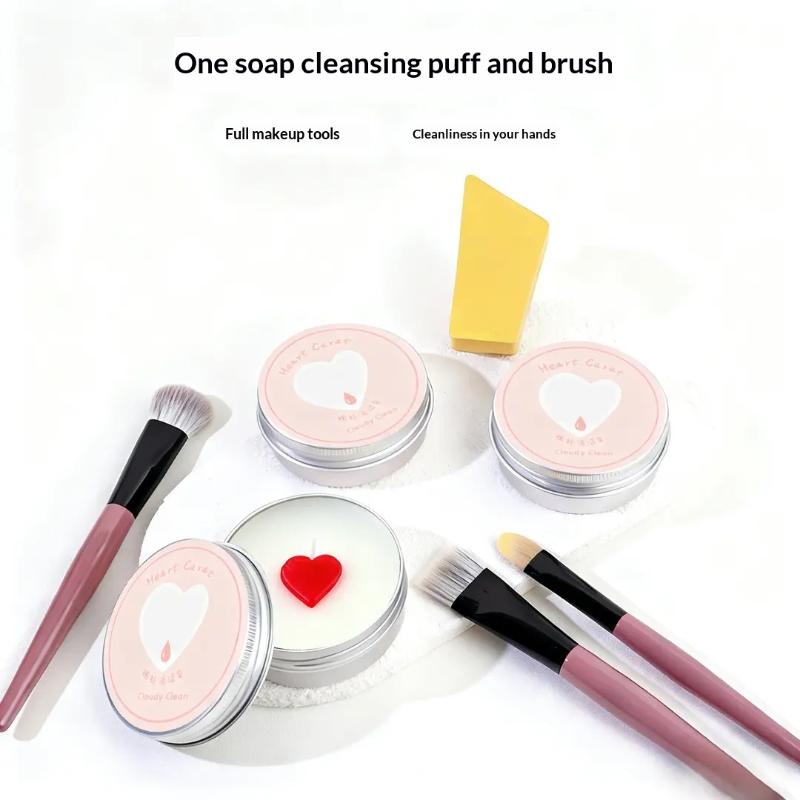 SU Cute Heart Shaped Makeup Br - Cosmetic Sponge avaliação e preço
