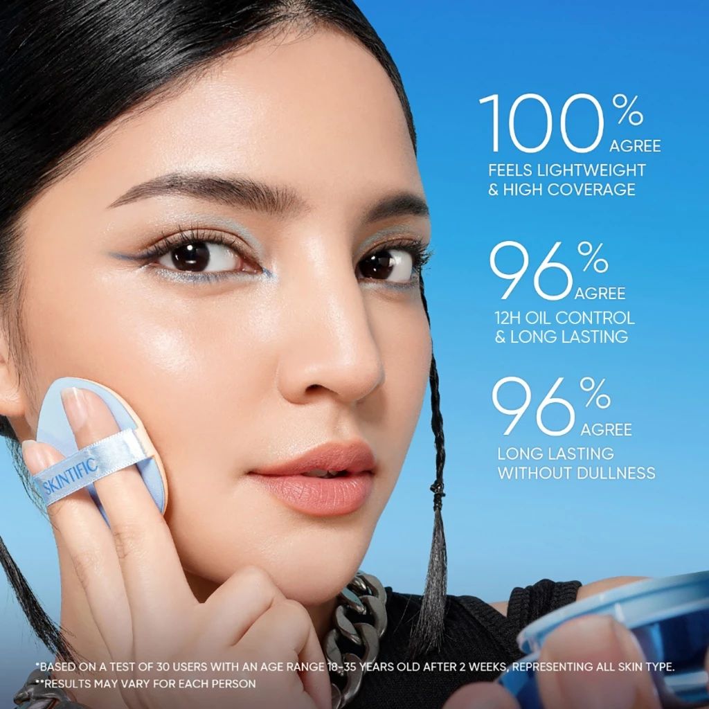 SKINTIFIC Perfect Stay Cushion - Concealer Full Coverage avaliação e preço
