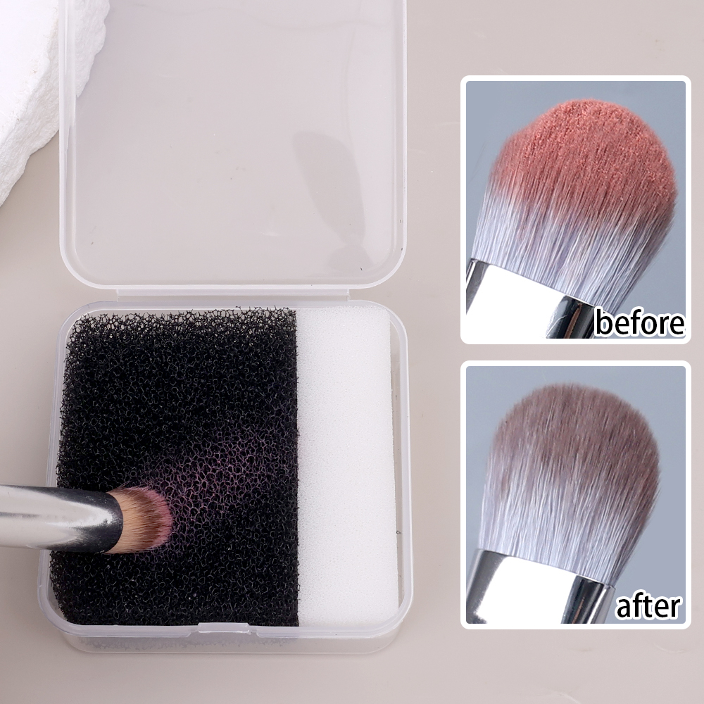 New Makeup Brush Cleaning Box  - Cosmetic Sponge avaliação e preço