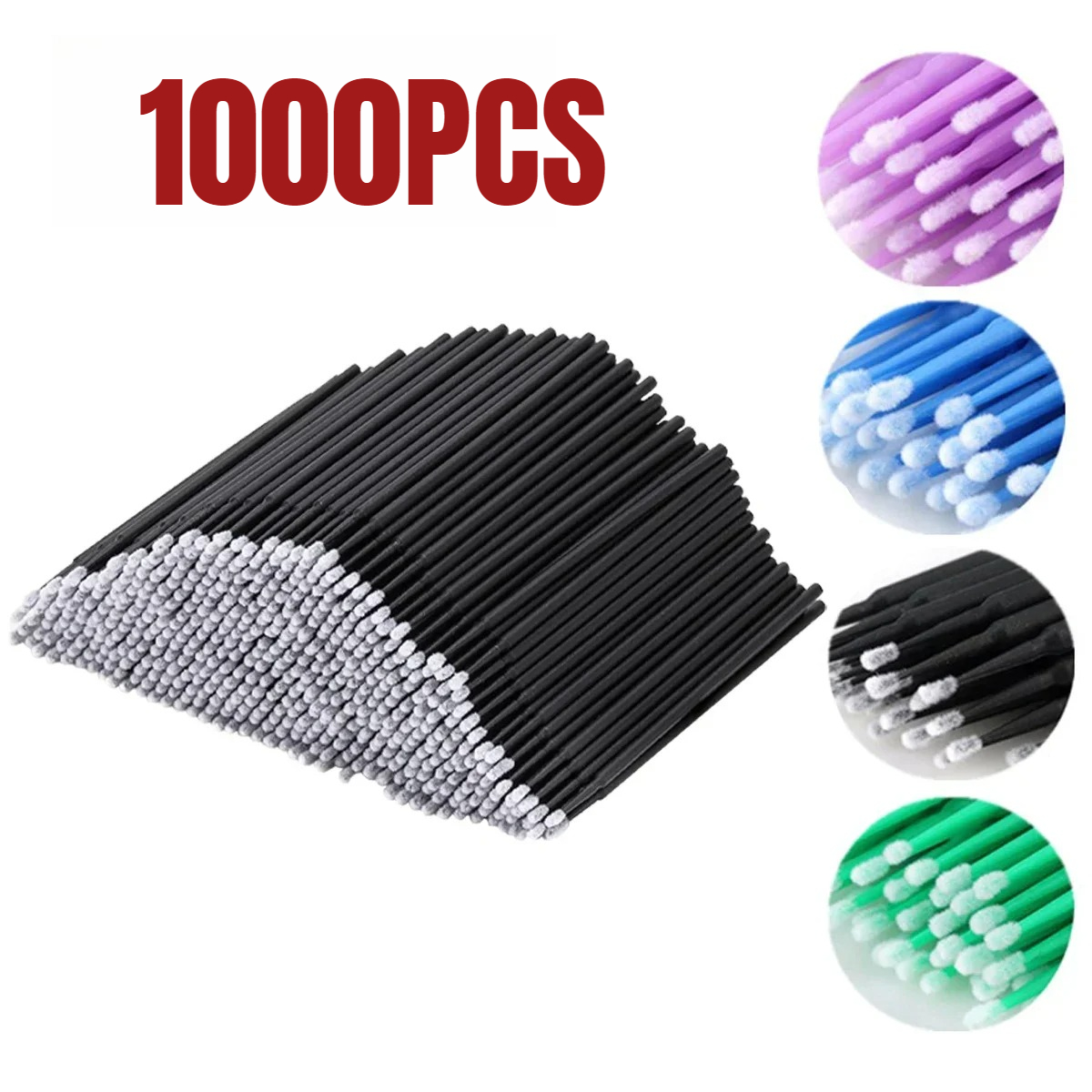 1000/500PCS Eyelash Cleaning B - Beauty Makeup Remover avaliação e preço