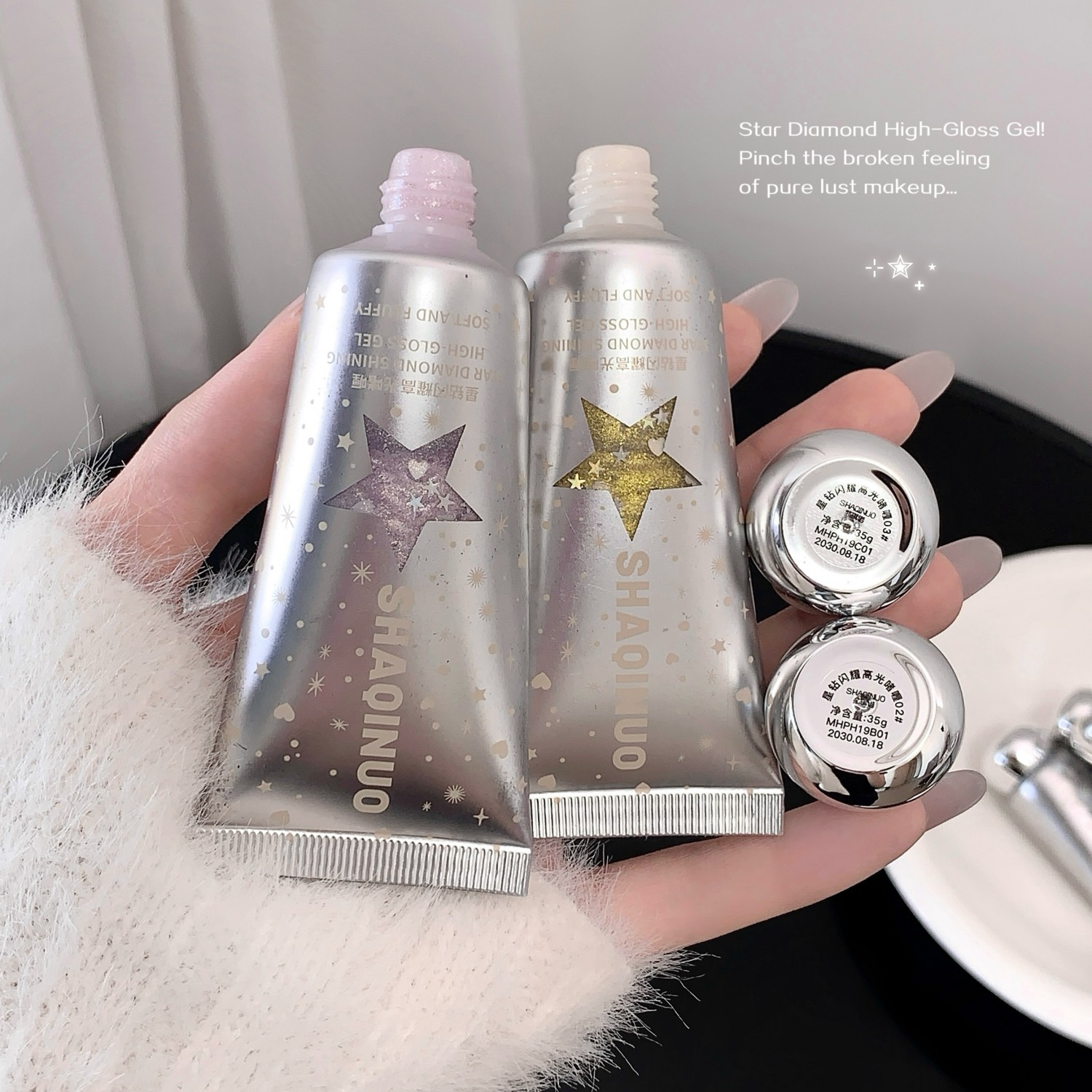 Star Heart Sequins Glitter Gel - Eyeshadow Glitter Pigment avaliação e preço