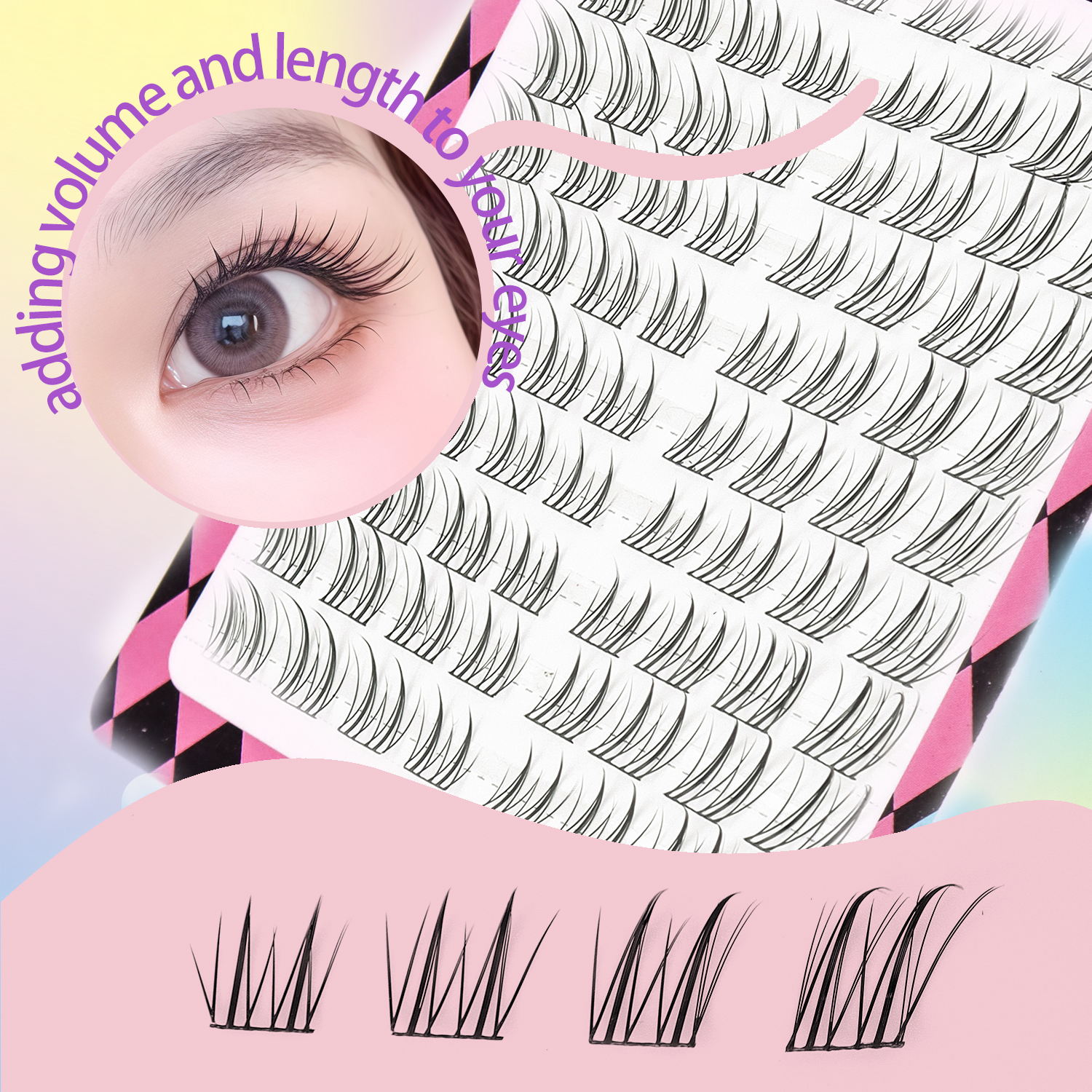 80 Clusters of Fox-Style False - False Eyelashes Natural avaliação e preço