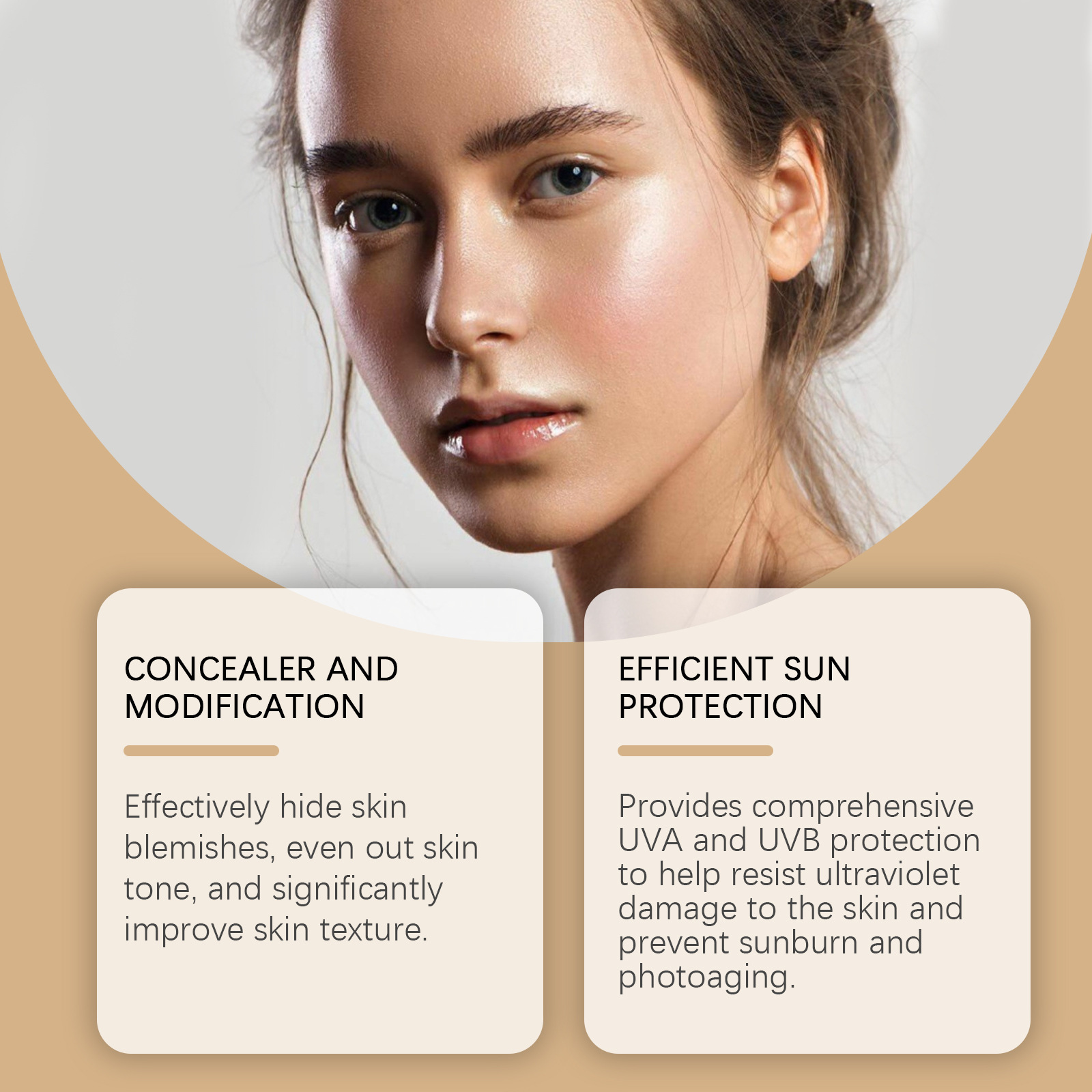 Gold Snail Sunscreen BB Cream  - Beauty Makeup Foundation avaliação e preço