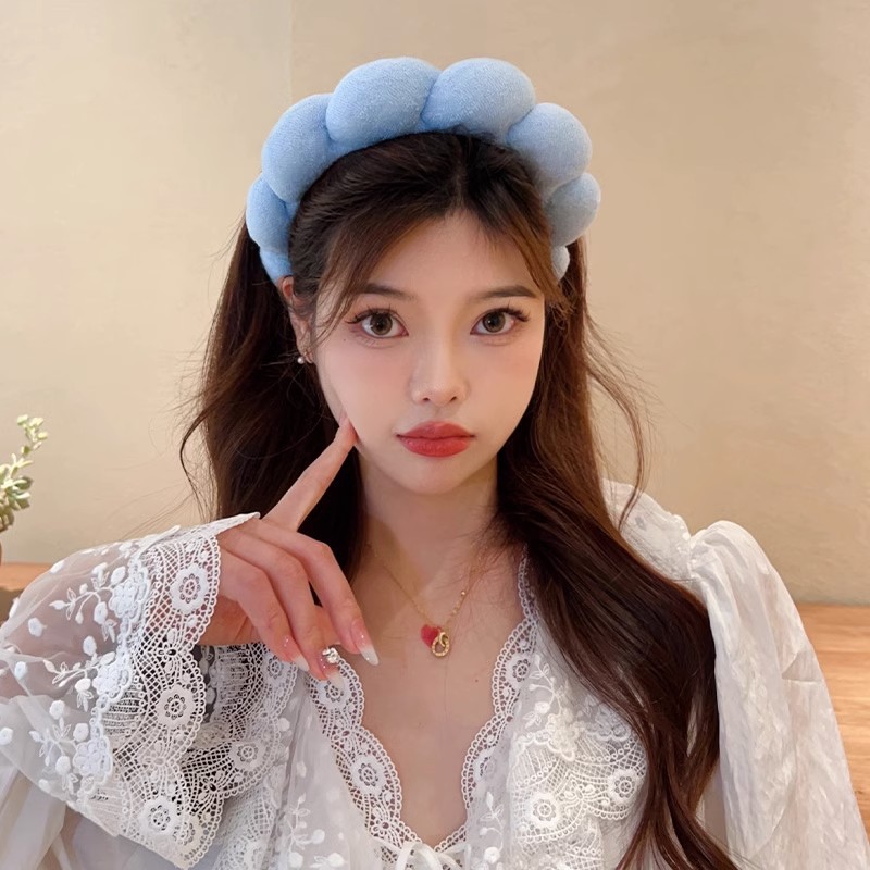 Retro Puffy Hair Band Sponge H - Woman Beauty Makeup avaliação e preço