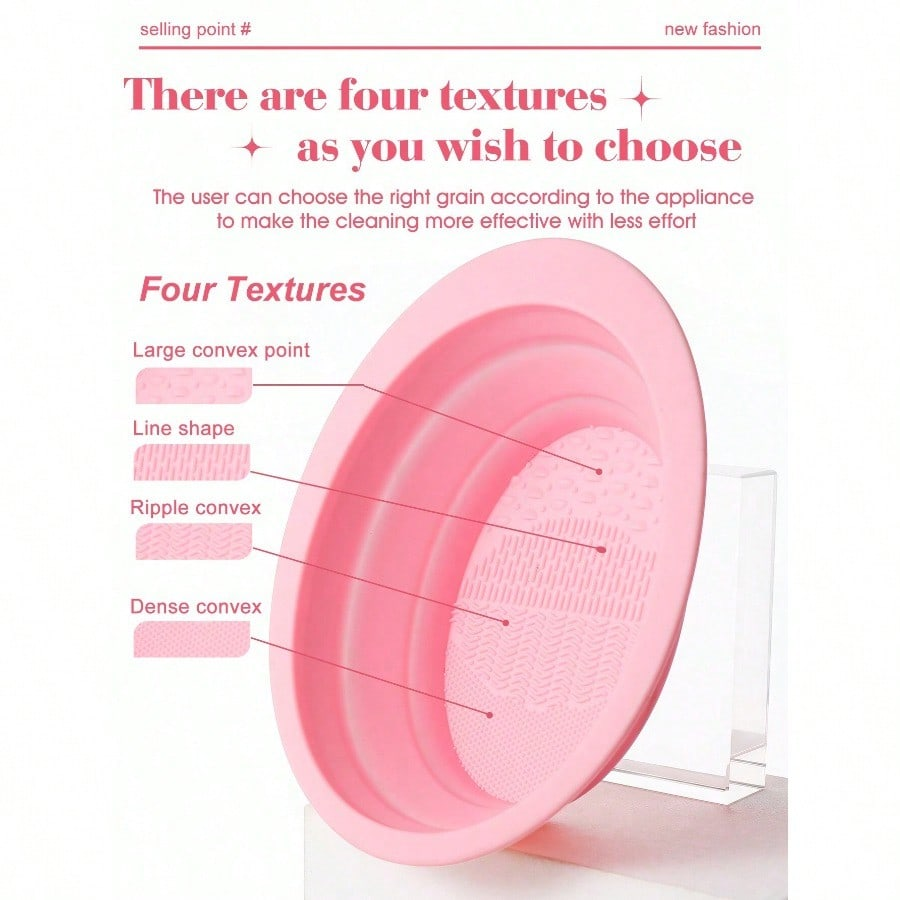 Makeup Brush Cleaner Bowl Sili - Cosmetic Sponge avaliação e preço