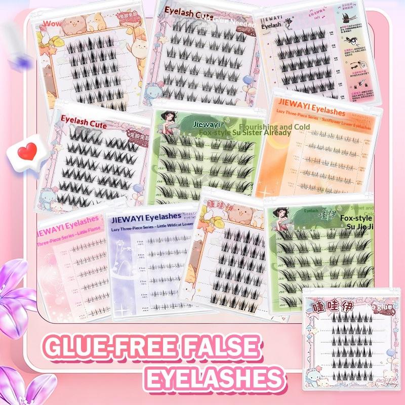 New 6‑Row DIY Segmented Manga  - False Eyelashes Natural avaliação e preço