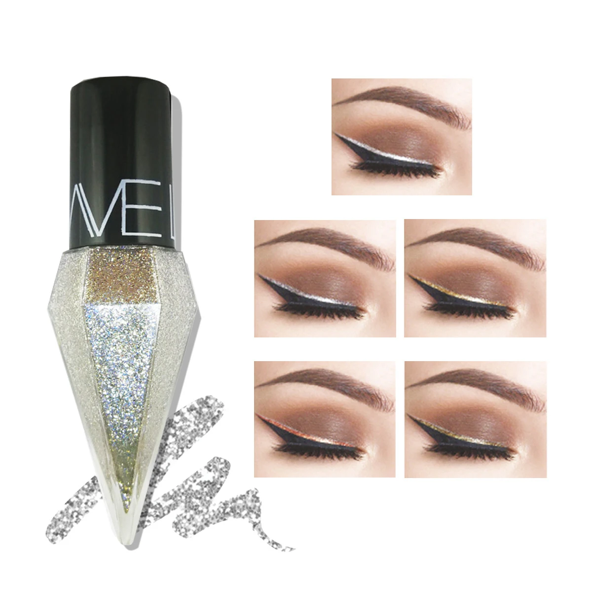 5pc/set Shiny Eye Liners Eyesh - Eyeshadow Glitter Pigment avaliação e preço