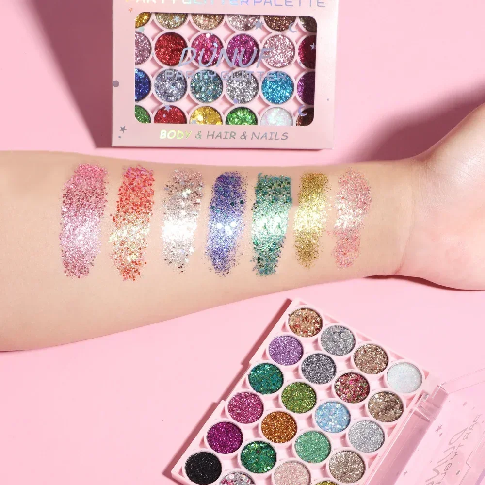 24Colors Body Face Glitter Gel - Eyeshadow Glitter Pigment avaliação e preço