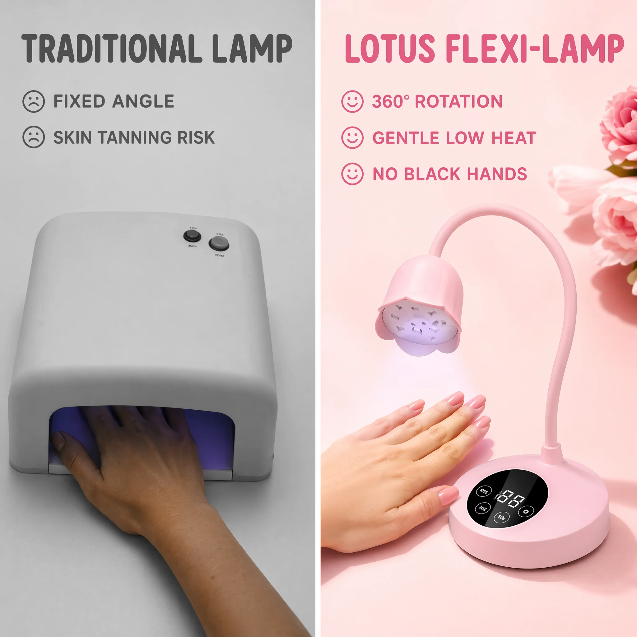 UV LED Nail Lamp Rechargeable  - Uv Nail Lamp avaliação e preço