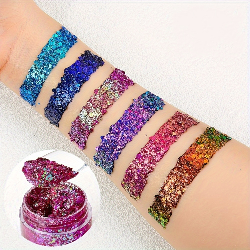 1Pc Sequins Body Glitter Gel M - Eyeshadow Glitter Pigment avaliação e preço