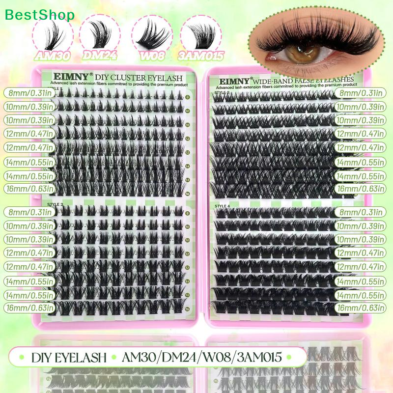 ✂640 Clusters 8-16mm Length Fa - False Eyelashes Natural avaliação e preço
