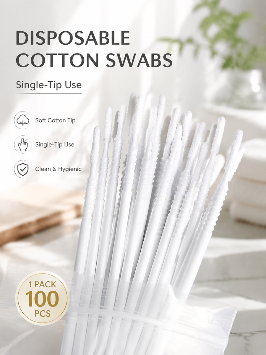 Disposable Long Cotton Swabs E - Beauty Makeup Remover avaliação e preço