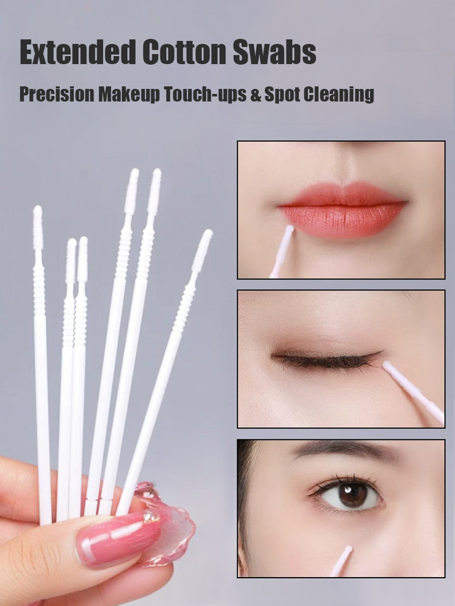 Disposable Long Cotton Swabs E - Beauty Makeup Remover avaliação e preço