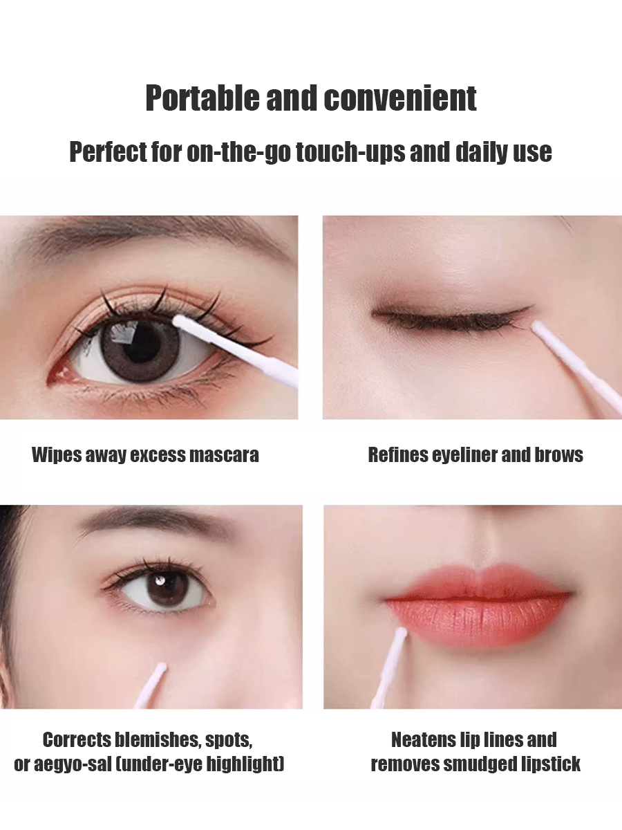 Disposable Long Cotton Swabs E - Beauty Makeup Remover avaliação e preço