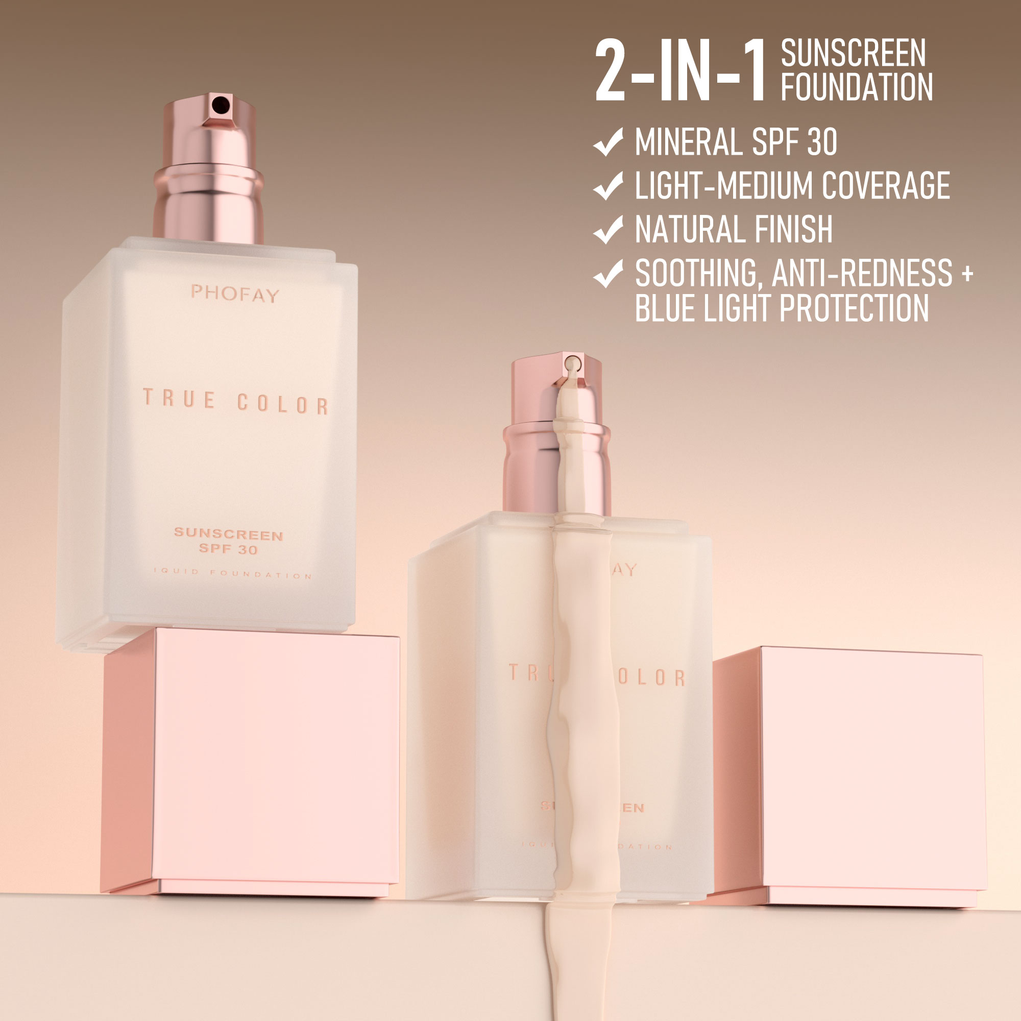 4 In 1 Foundation Long-wearing - Concealer Full Coverage avaliação e preço
