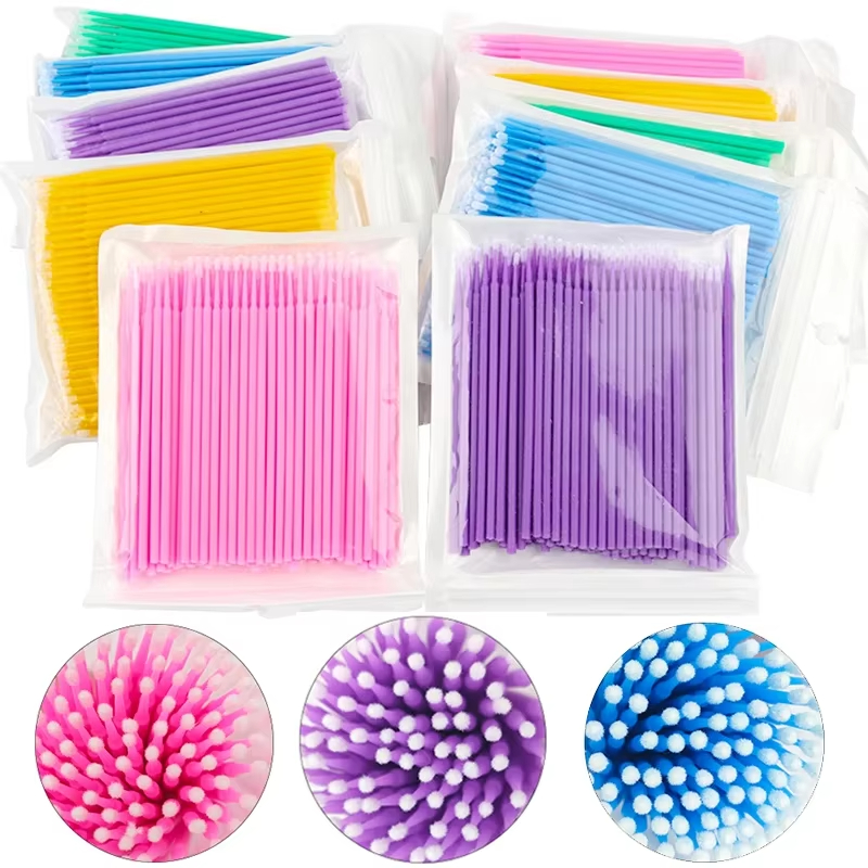 100Pcs Eyelash Cleaning Brush  - Beauty Makeup Remover avaliação e preço