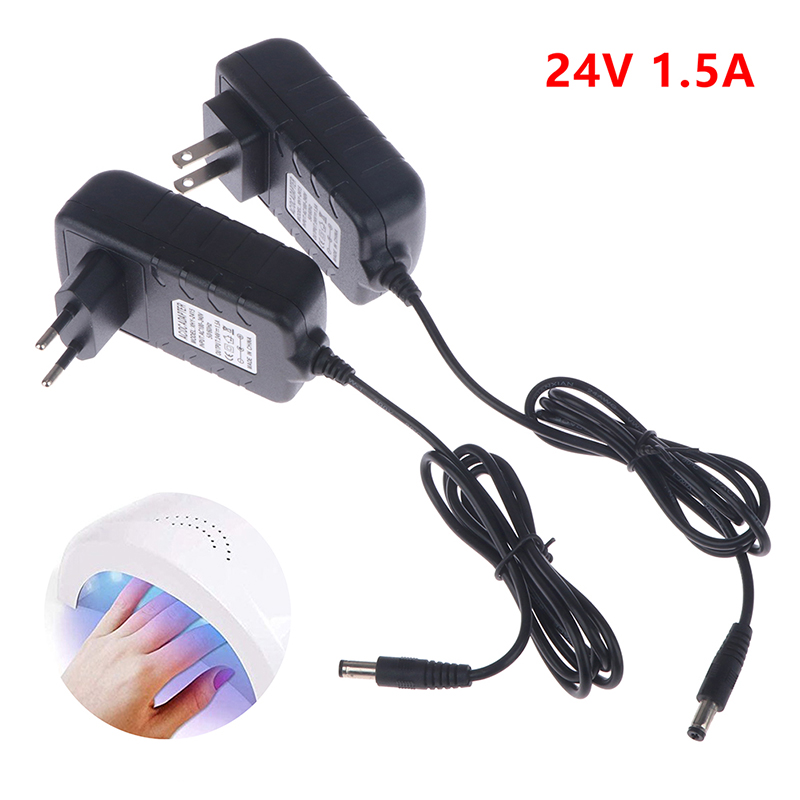 【24V 1.5A Power Supply Adapter - Uv Nail Lamp avaliação e preço