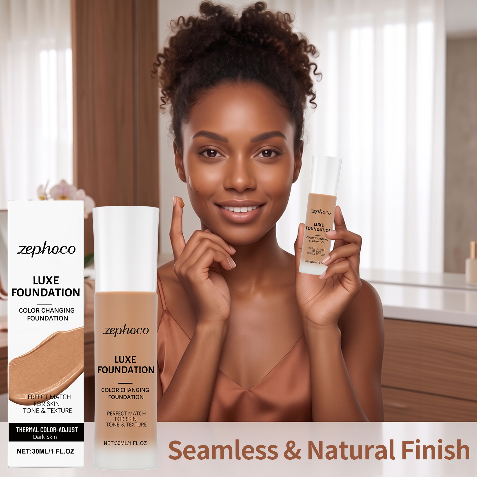 Zephoco Foundation Liquid Full - Concealer Full Coverage avaliação e preço