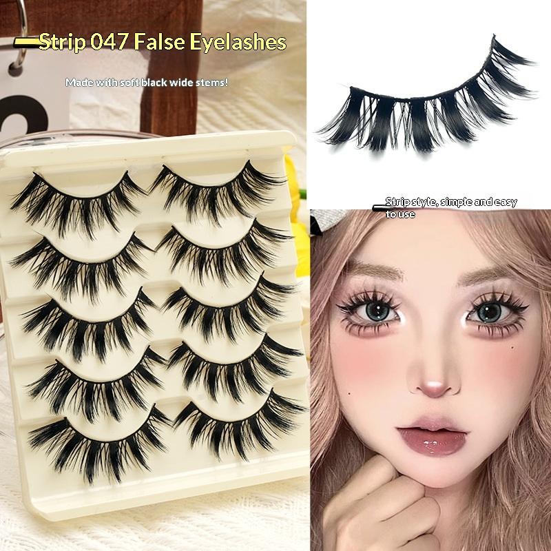 5 Pairs Manga Lashes Cosplay F - False Eyelashes Natural avaliação e preço
