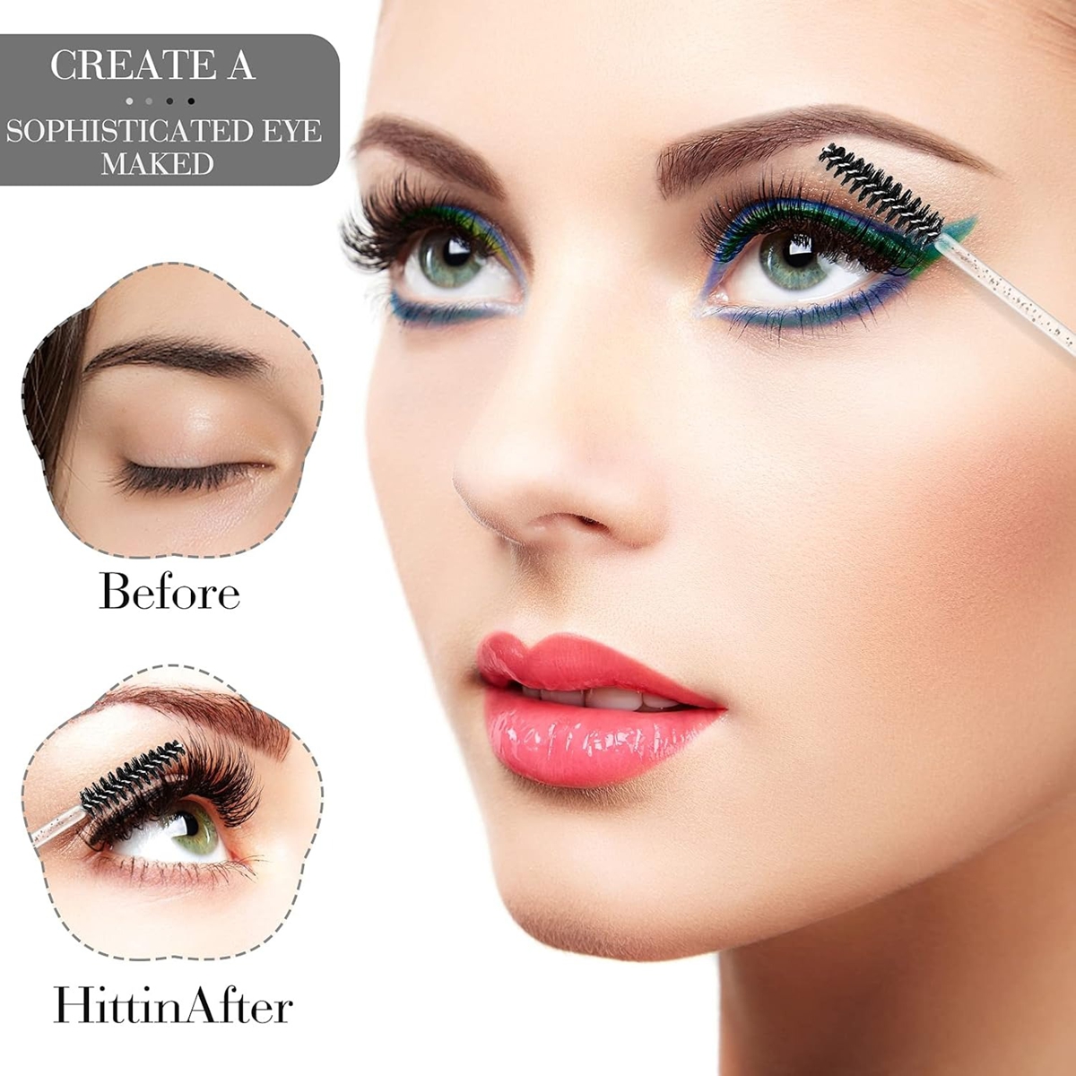 100 pcs Disposable Eyelash Mas - Beauty Makeup Products avaliação e preço