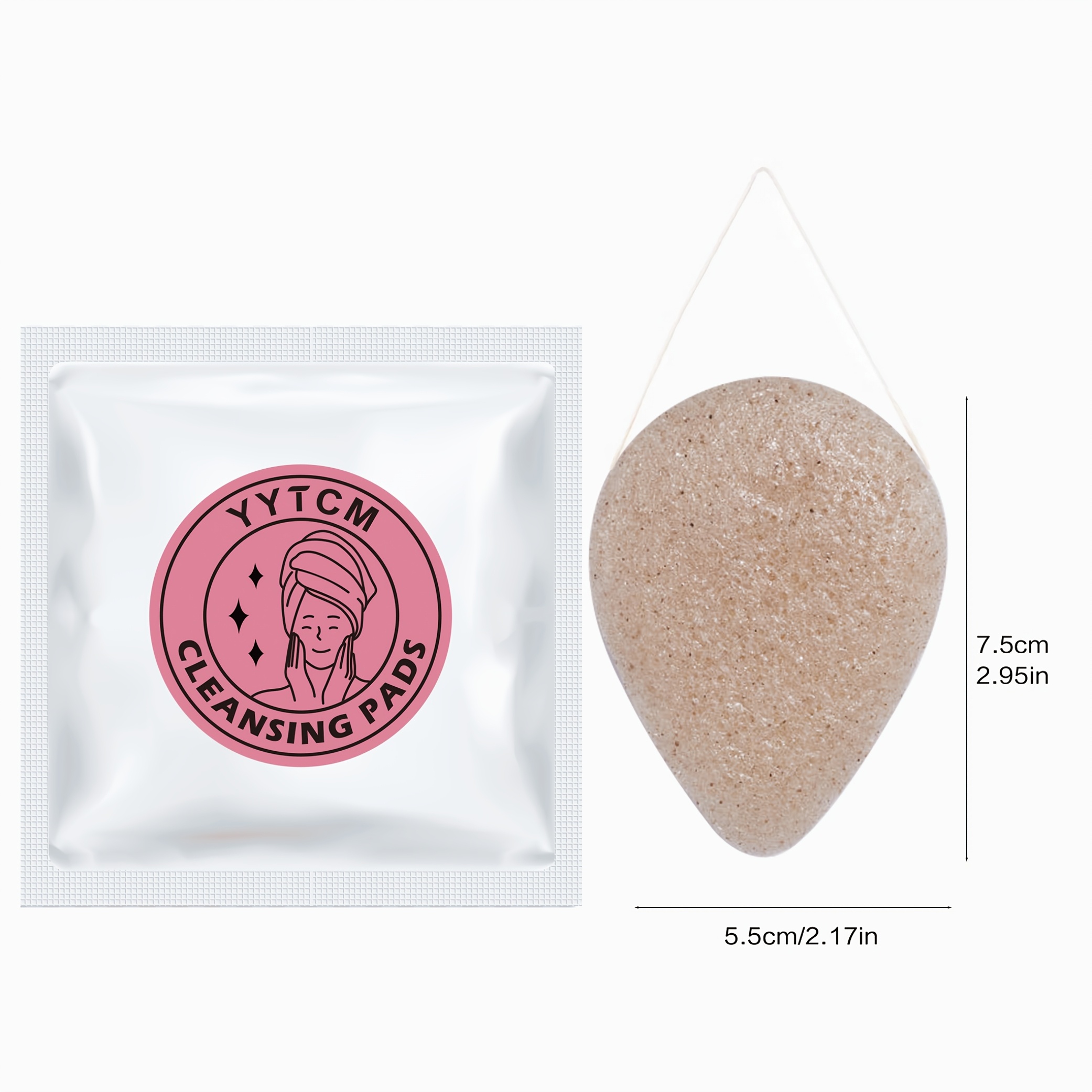 Walnut Seed Konjac Face Sponge - Cosmetic Sponge avaliação e preço