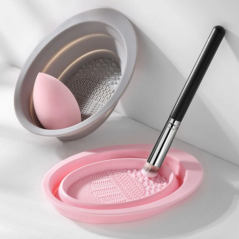 Foldable Silicone Makeup Brush - Beauty Makeup Foundation avaliação e preço