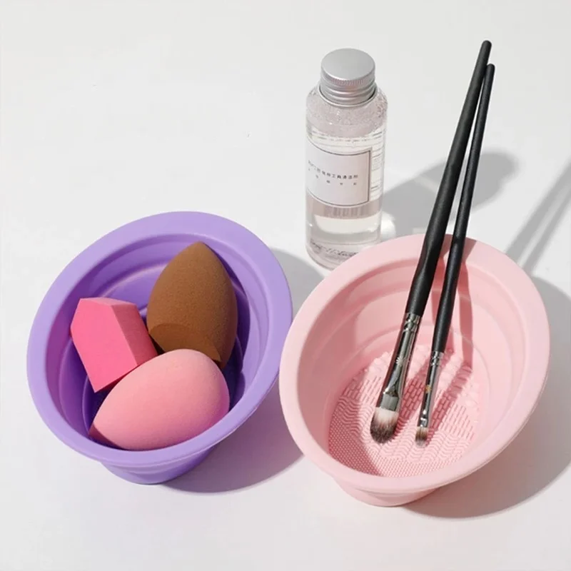 Foldable Silicone Makeup Brush - Beauty Makeup Foundation avaliação e preço