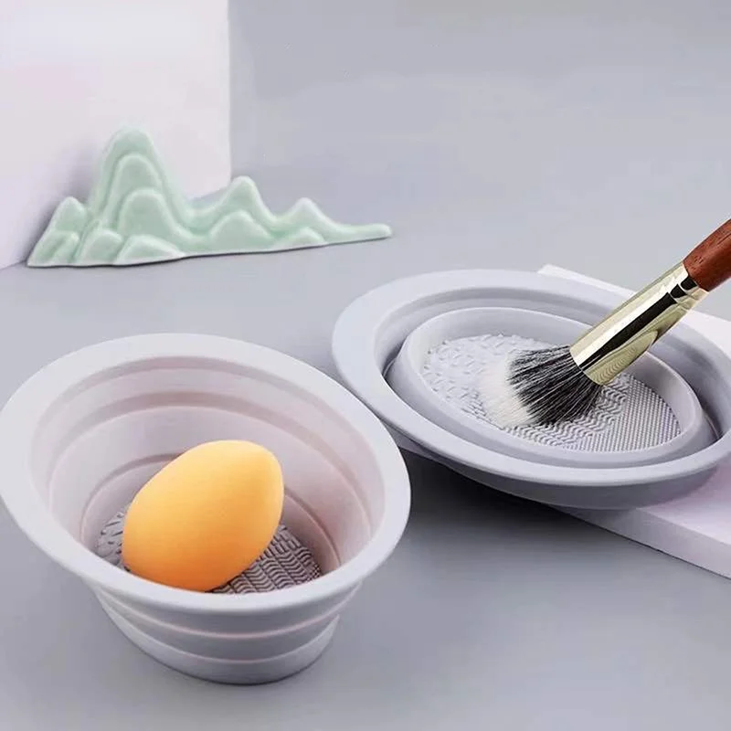 Foldable Silicone Makeup Brush - Beauty Makeup Foundation avaliação e preço
