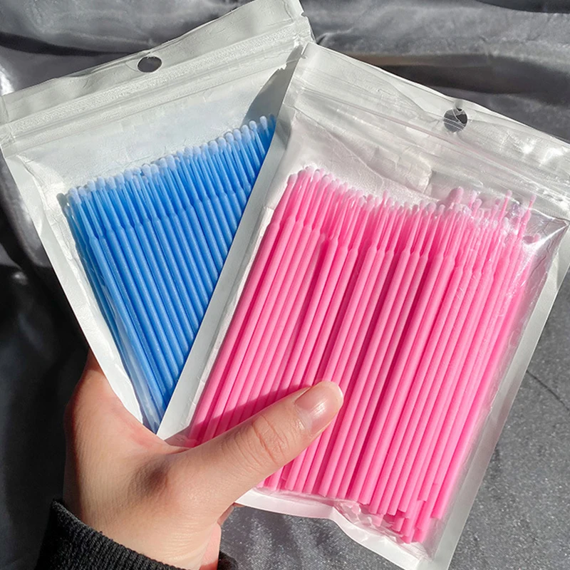 100Pcs Eyelash Cleaning Brush  - Beauty Makeup Remover avaliação e preço