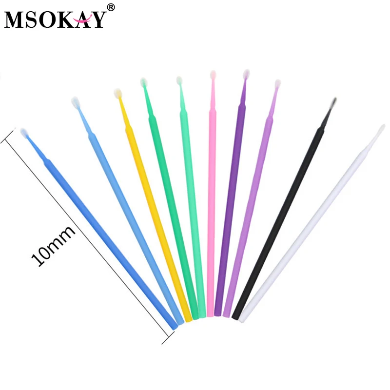 100Pcs Eyelash Cleaning Brush  - Beauty Makeup Remover avaliação e preço