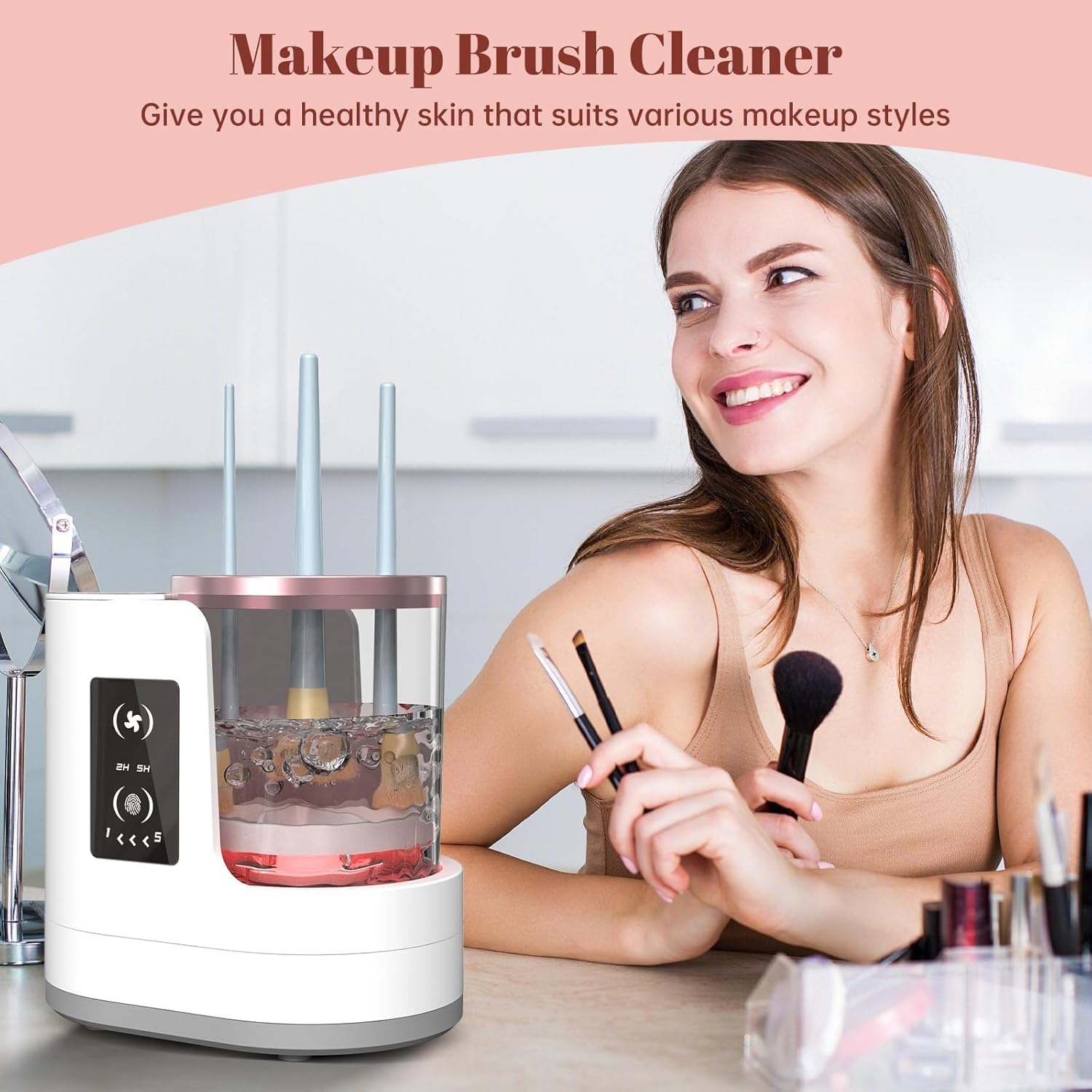 Automatic Rotating Makeup Brus - Beauty Makeup Products avaliação e preço