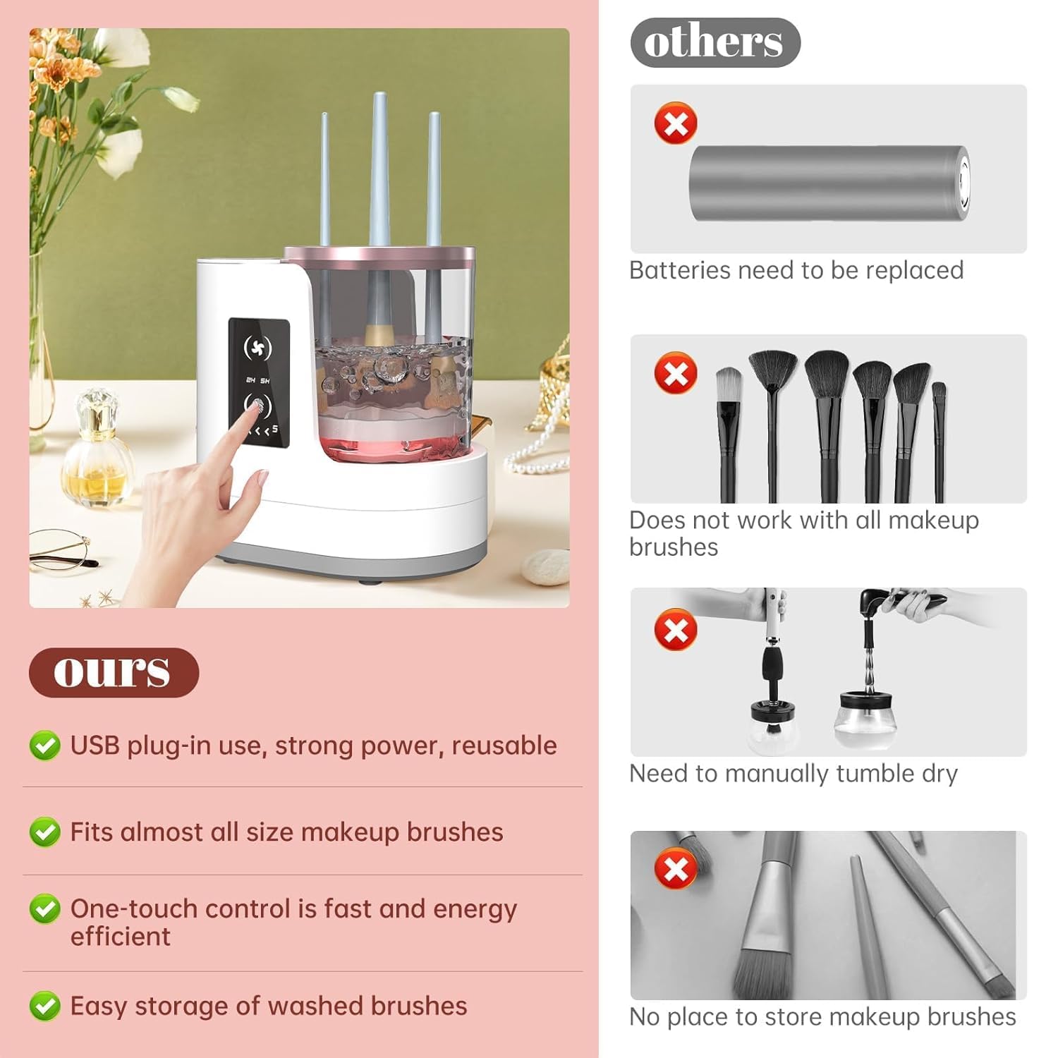 Automatic Rotating Makeup Brus - Beauty Makeup Products avaliação e preço