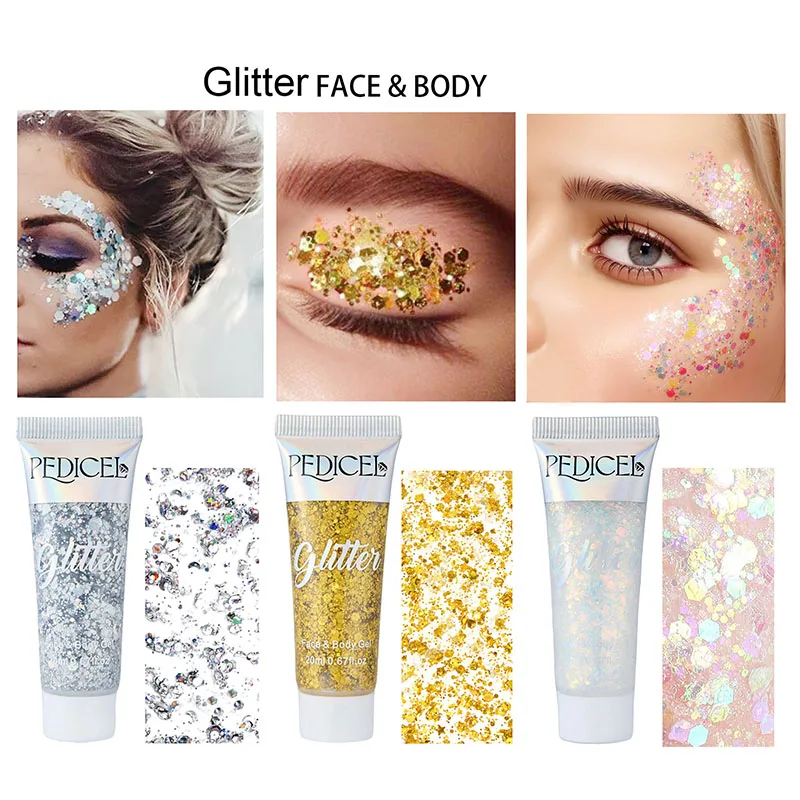 Face Glitter Gel Cream Jewels  - Eyeshadow Glitter Pigment avaliação e preço