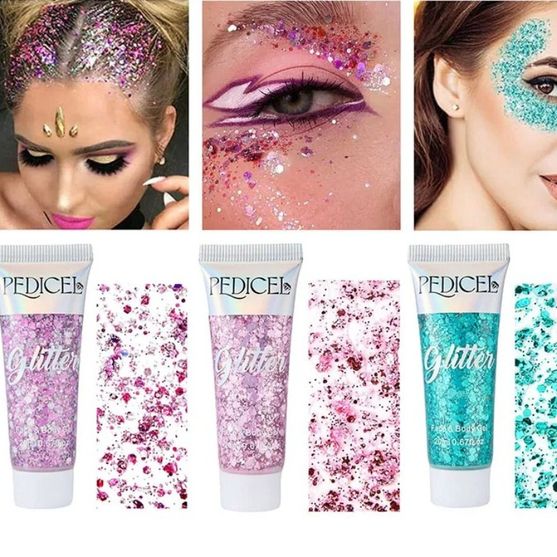 Face Glitter Gel Cream Jewels  - Eyeshadow Glitter Pigment avaliação e preço