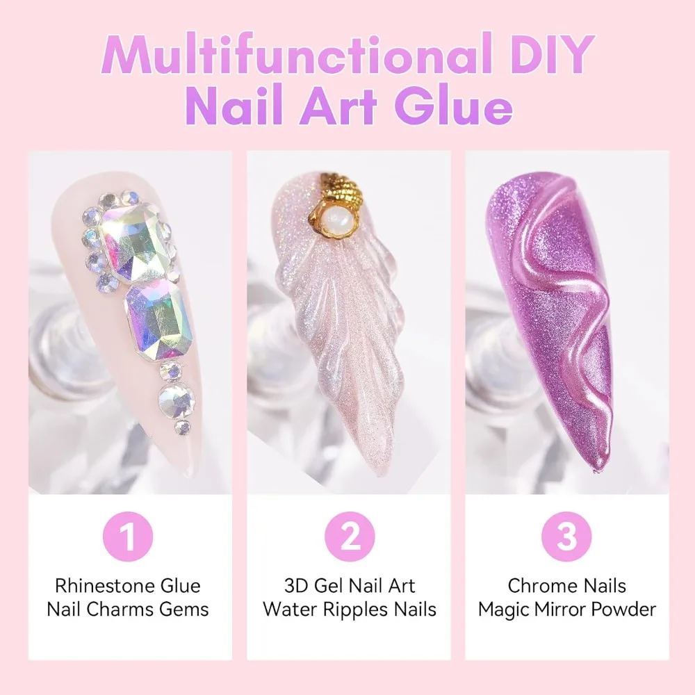 Professional Nail Art Glue Rhi - Uv Nail Lamp avaliação e preço