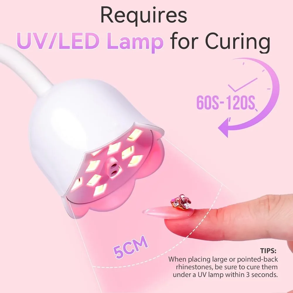 Professional Nail Art Glue Rhi - Uv Nail Lamp avaliação e preço