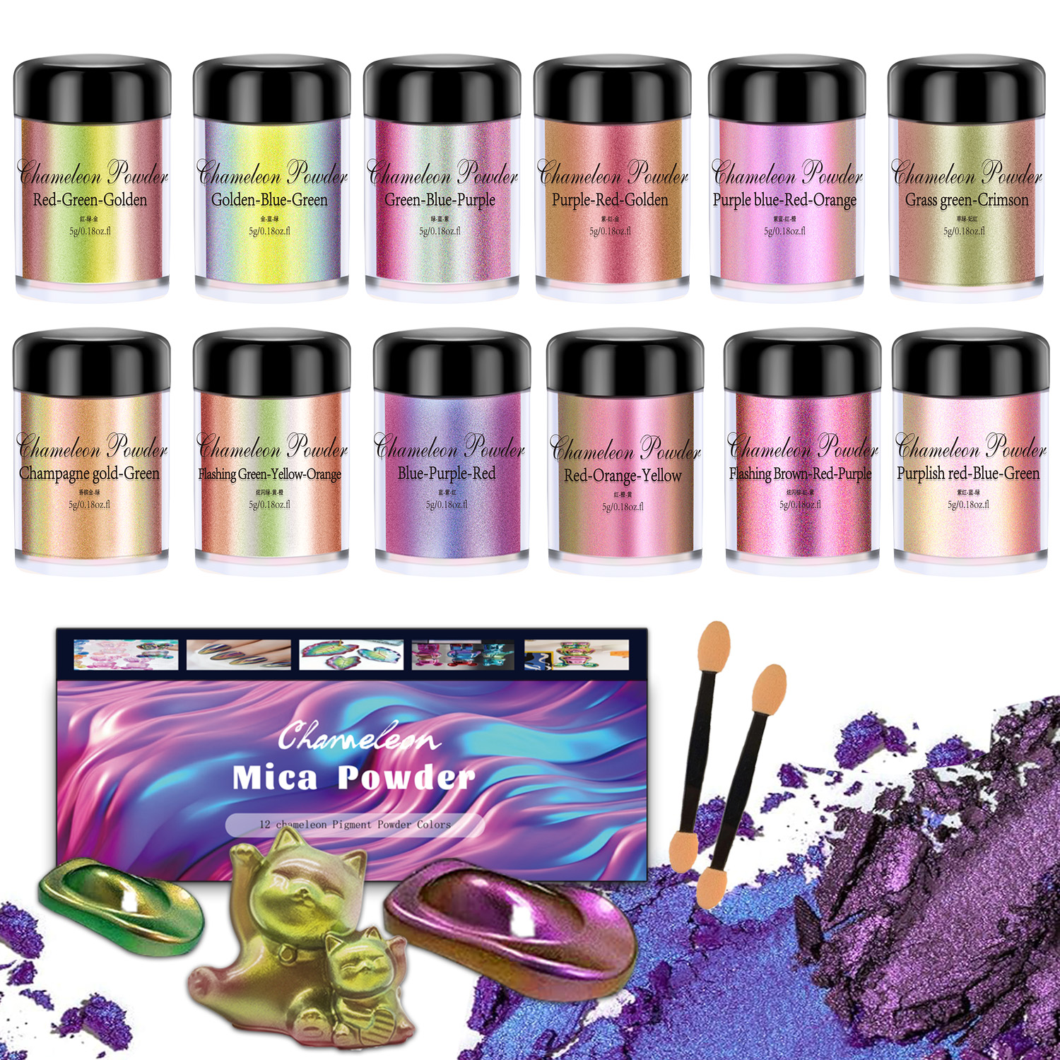 Mirror Chameleon Resin Pigment - Eyeshadow Glitter Pigment avaliação e preço