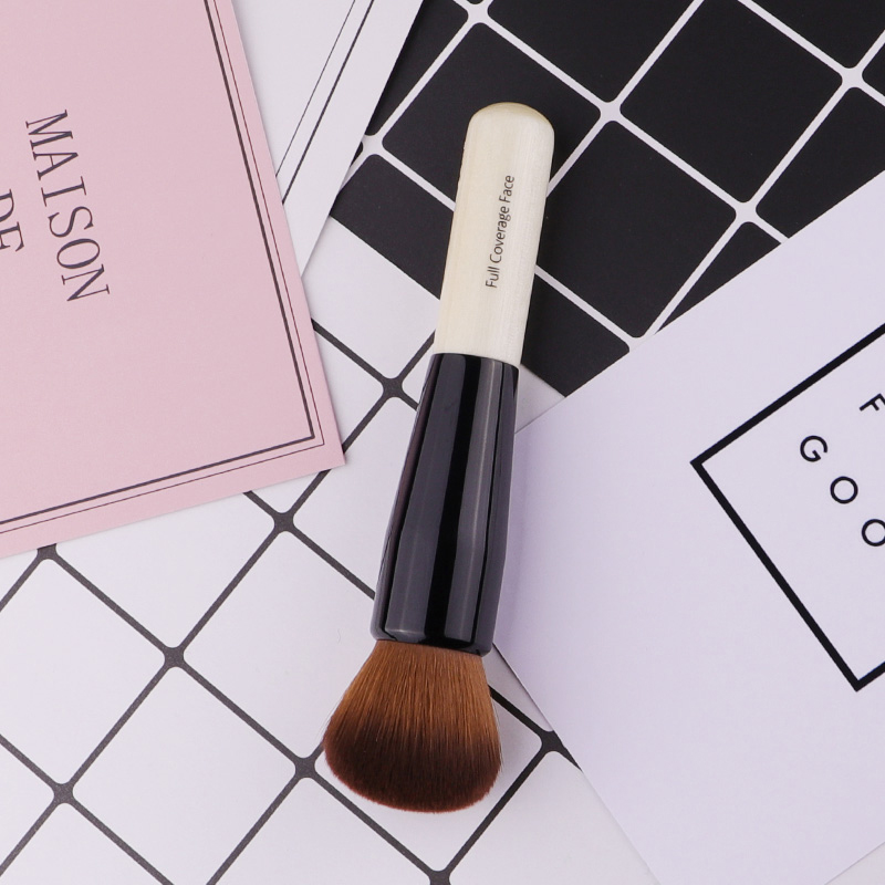 Powder Makeup Brush Wood Handl - Concealer Full Coverage avaliação e preço