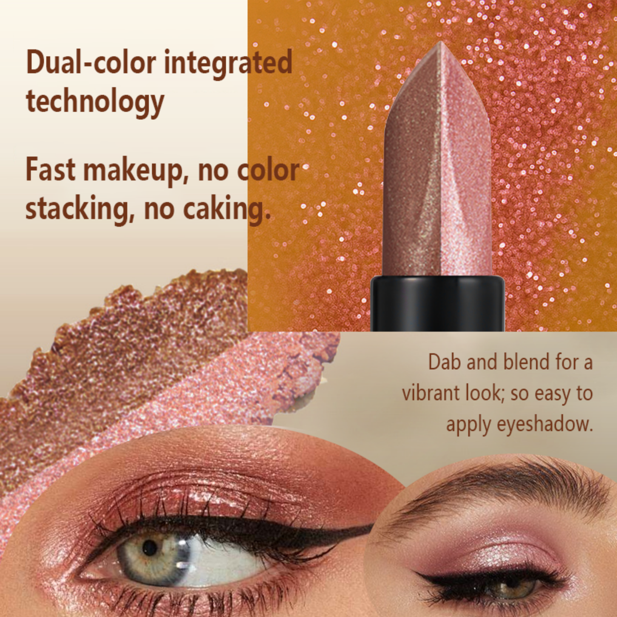 Double Color Eyeshadow Stick G - Eyeshadow Glitter Pigment avaliação e preço