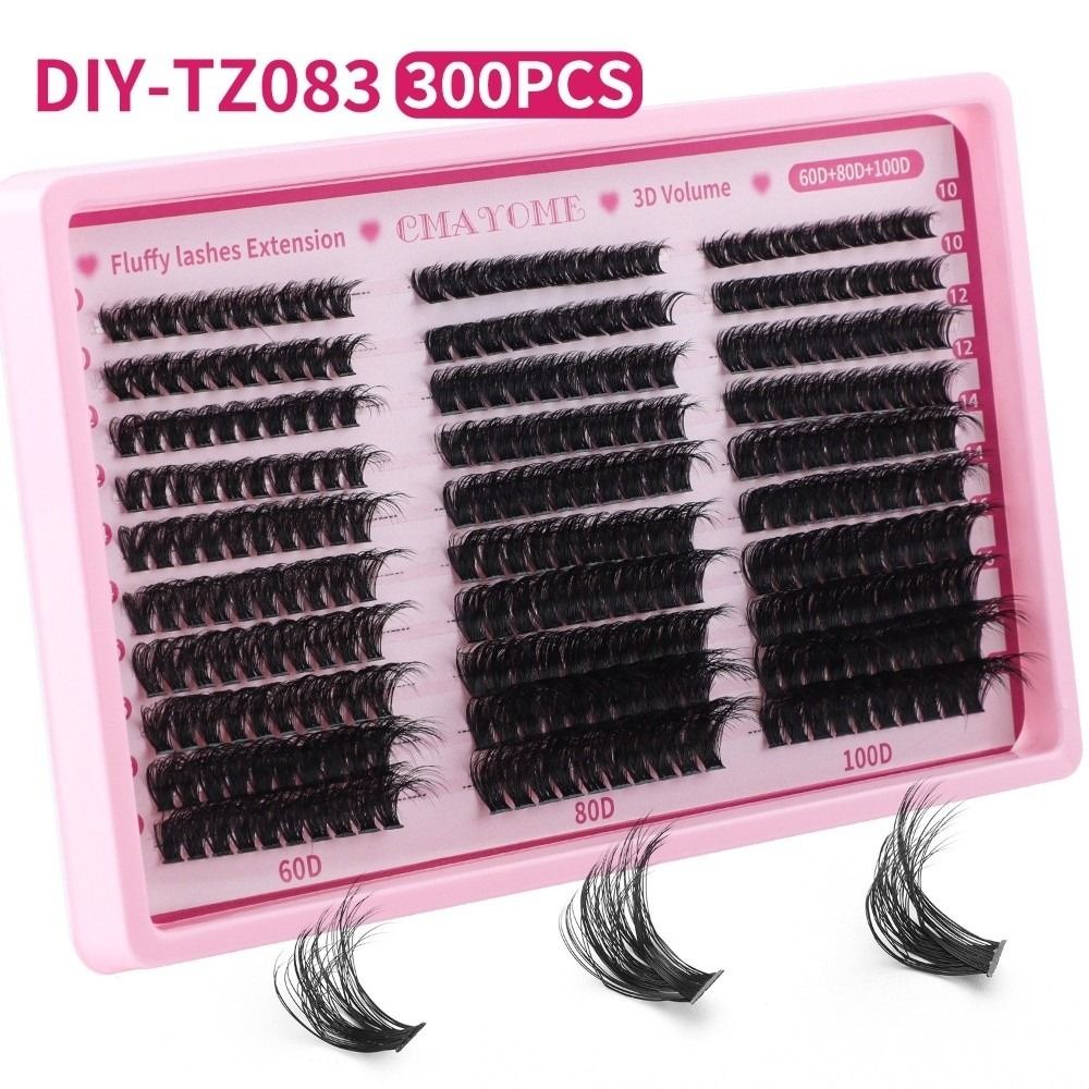 300Pcs Bond and Seal False Eye - False Eyelashes Natural avaliação e preço
