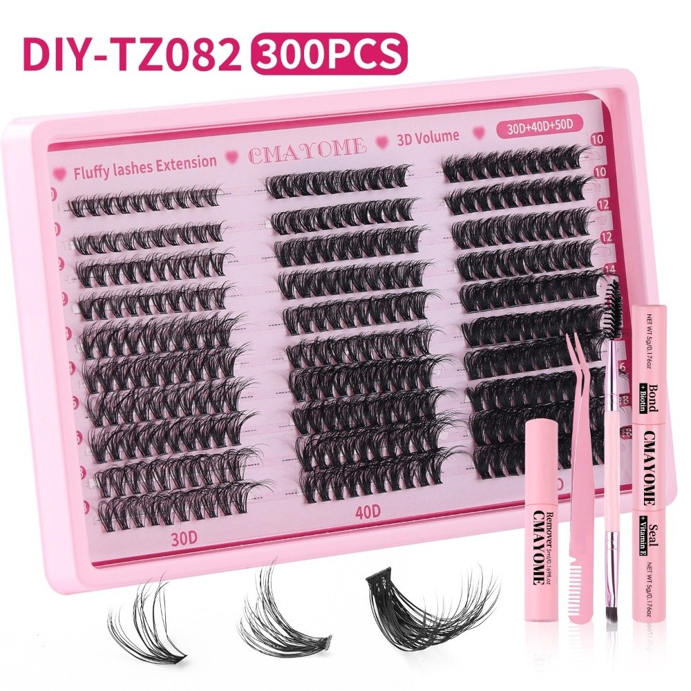 300Pcs Bond and Seal False Eye - False Eyelashes Natural avaliação e preço