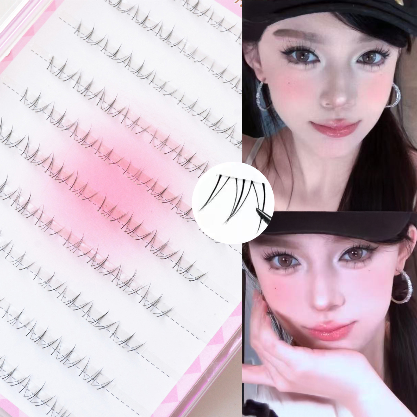Cat's Eye Bottom Lashes Transp - False Eyelashes Natural avaliação e preço