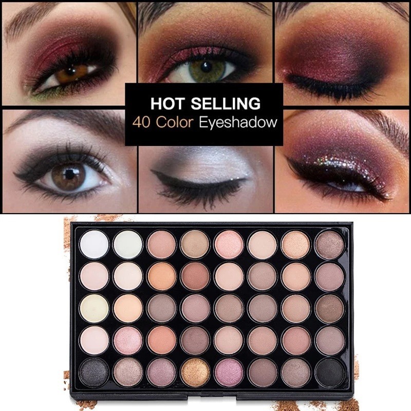 40 color eyeshadow palette - m - Eyeshadow Glitter Pigment avaliação e preço