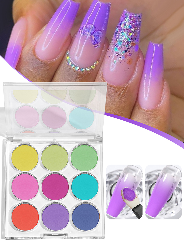 9 Colors/Box Solid Magic Mirro - Eyeshadow Glitter Pigment avaliação e preço