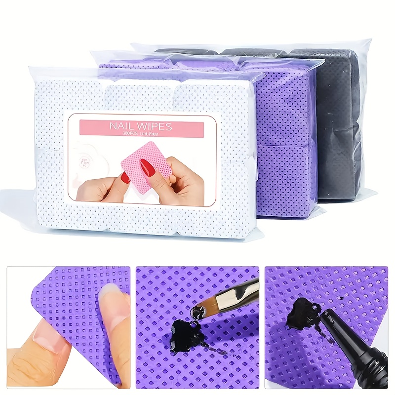 600pcs/2bag Hairless Nail Poli - Beauty Makeup Remover avaliação e preço