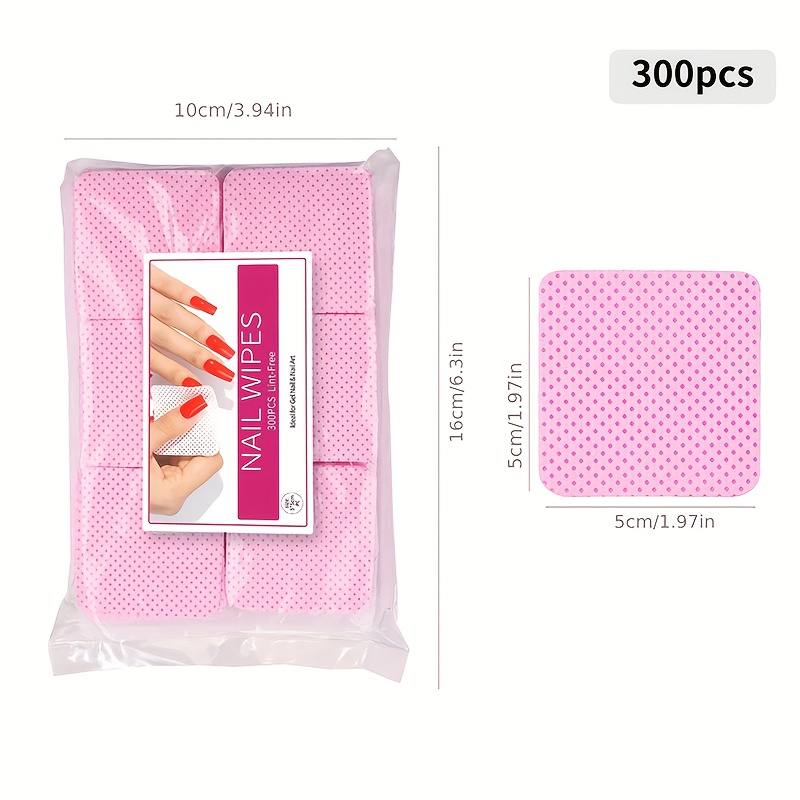 600pcs/2bag Hairless Nail Poli - Beauty Makeup Remover avaliação e preço