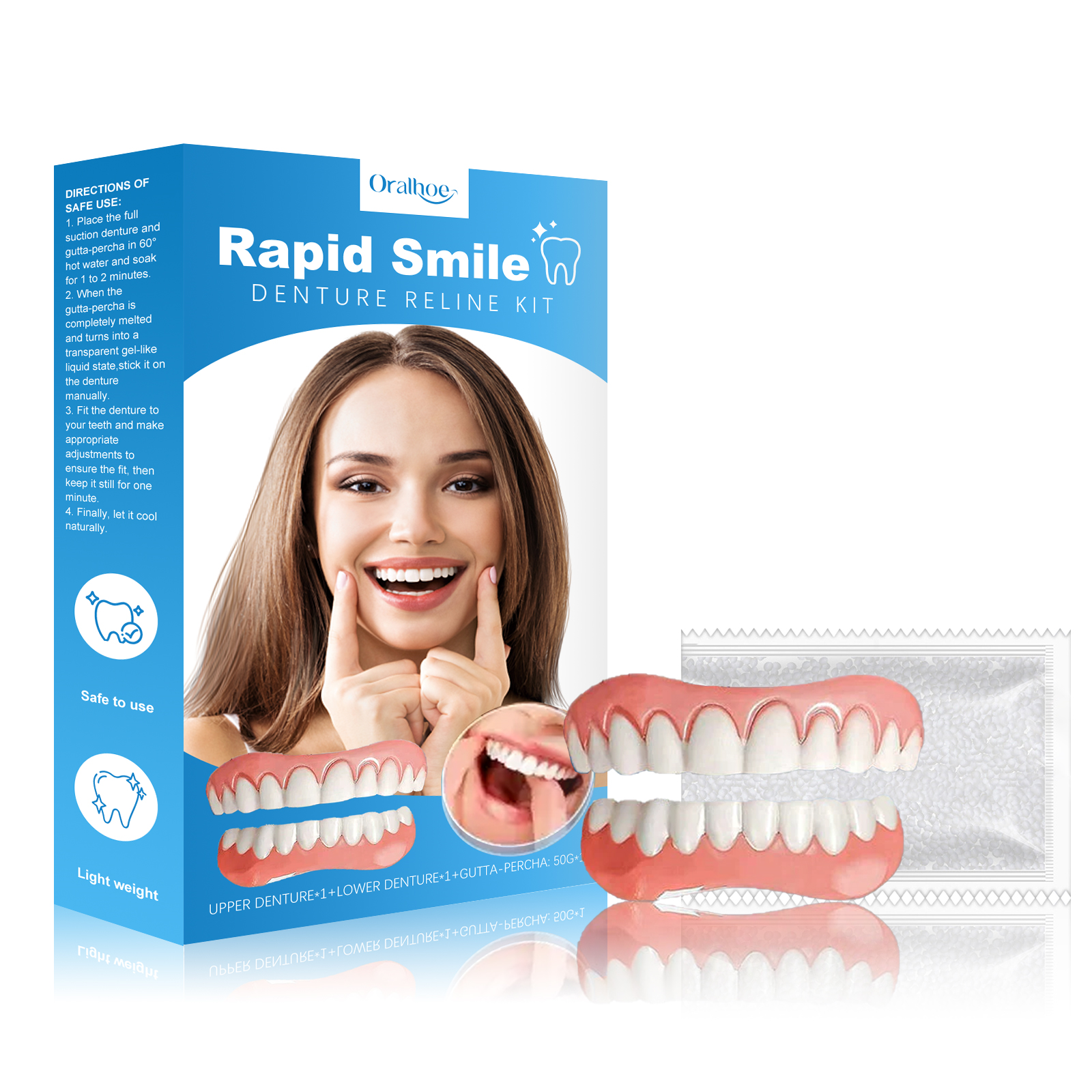 Cosmetic Tooth Veneer Kit - De - Beauty Makeup Products avaliação e preço